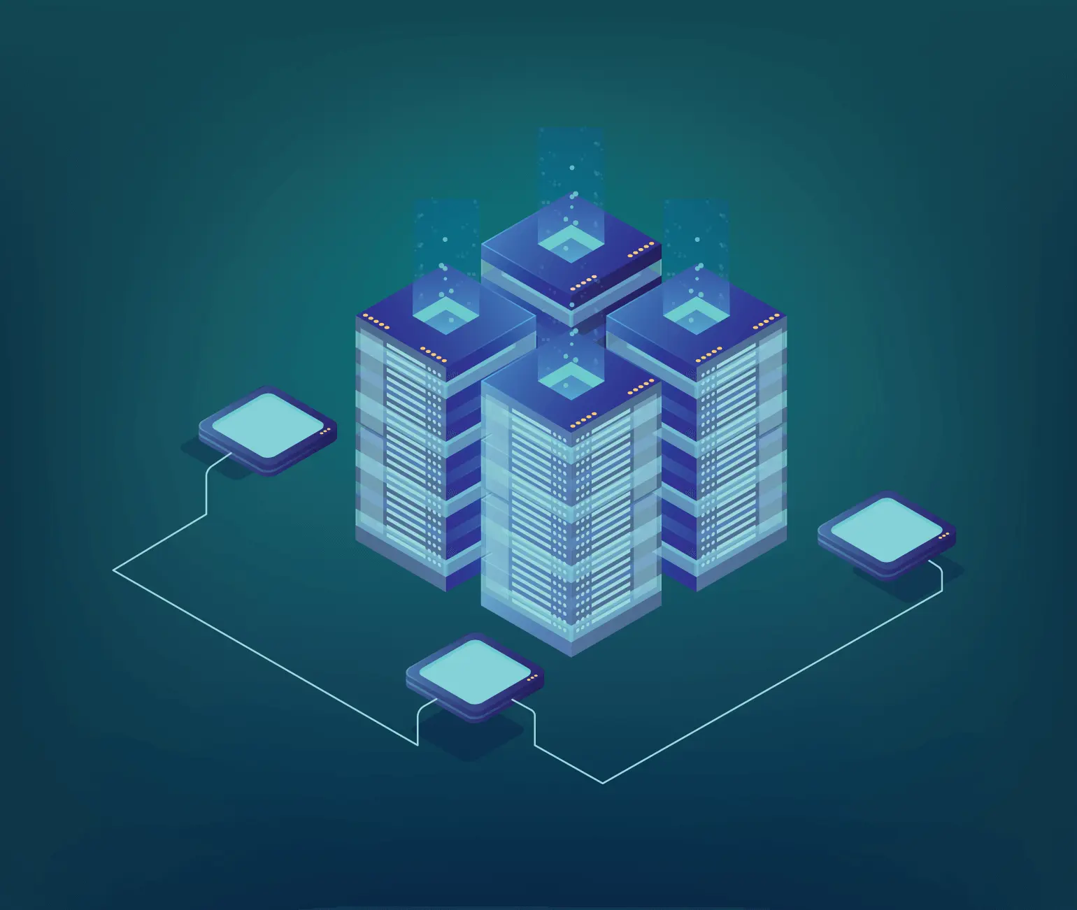 A group of buildings connected to each other